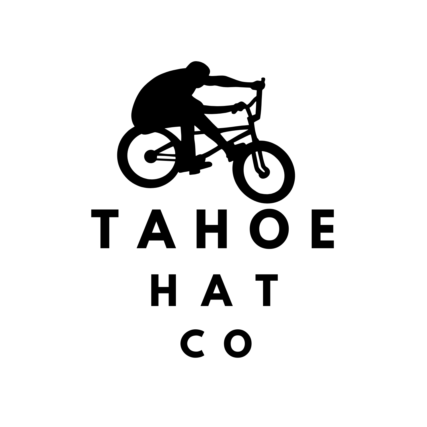 Mountain biking artwork for Tahoe Hat Co