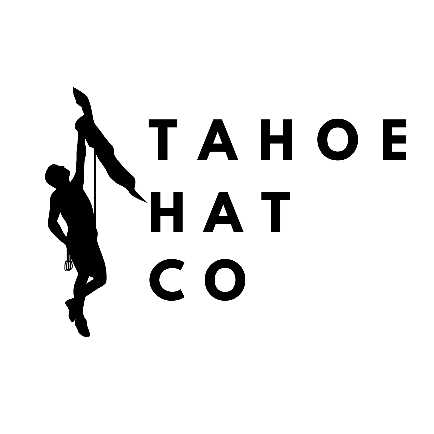 Climbing artwork for Tahoe Hat Co